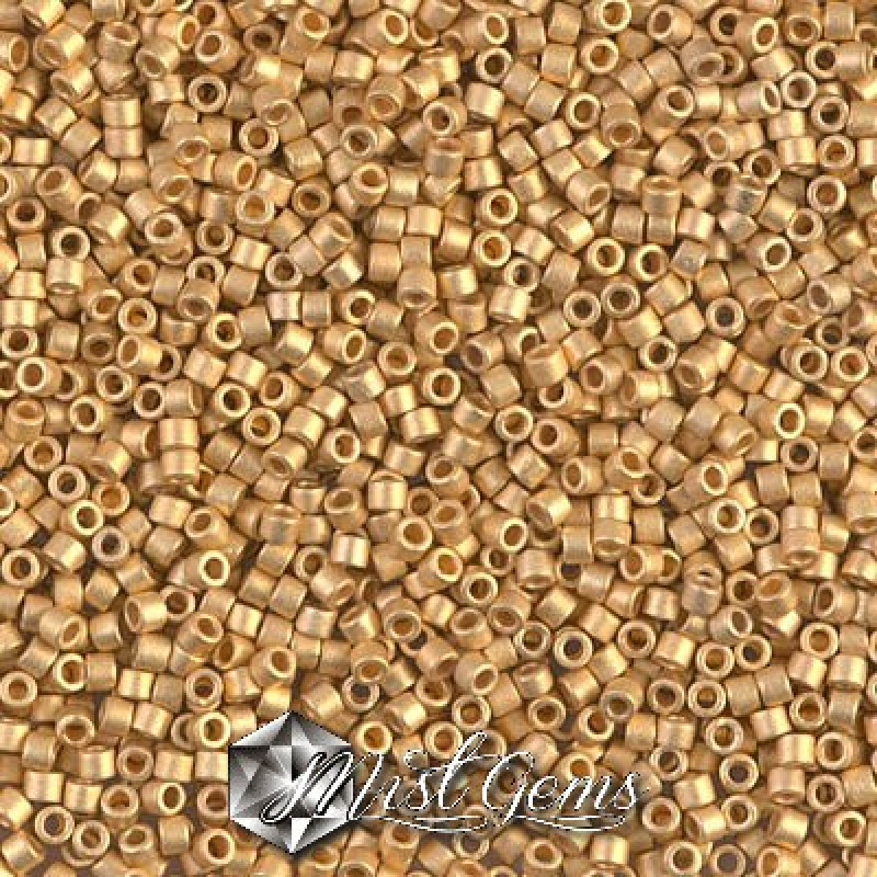 Delica 11/0 DB 0331 24kt Matte Gold Plated-2 gr.