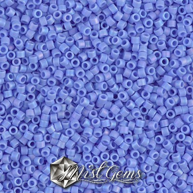 Delica 11/0 DB 0881  Matted Opaque Light Blue AB