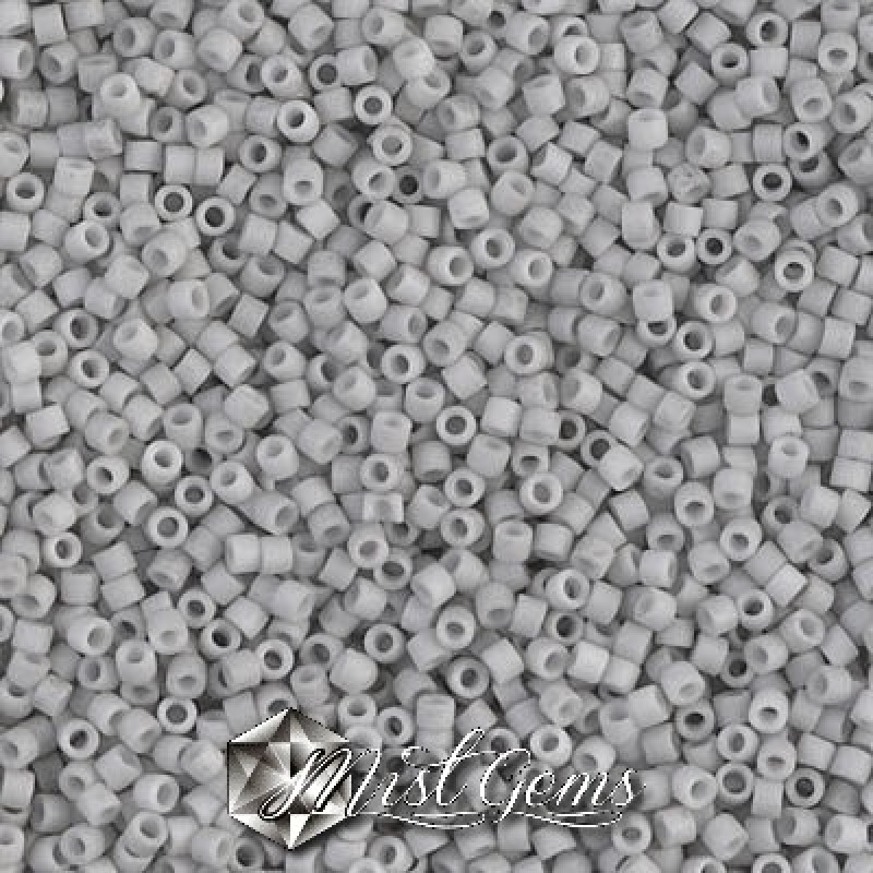 Delica 11/0 DB 1518 Opaque Matte Light Smoke 