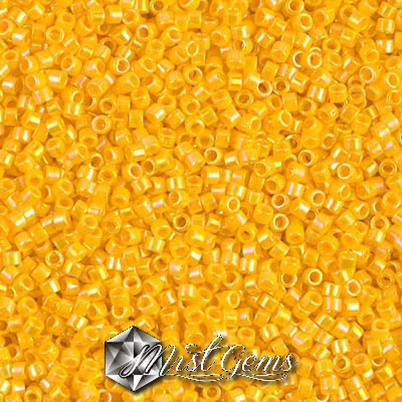 Delica 11/0 DB 1572 Opaque Canary AB