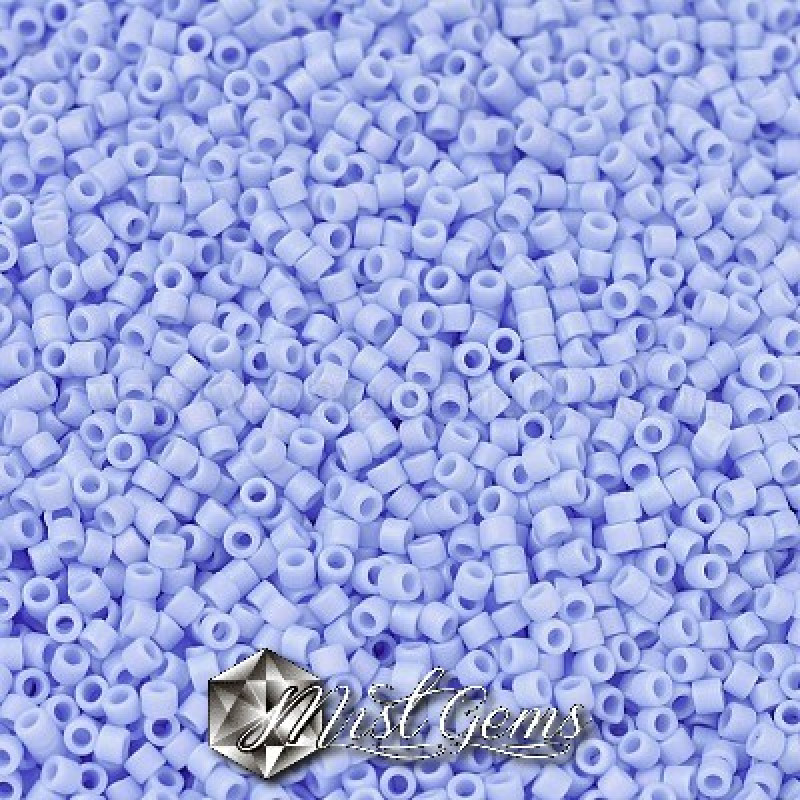 Delica 11/0 DB 1596 Matted Opaque Agate Blue AB