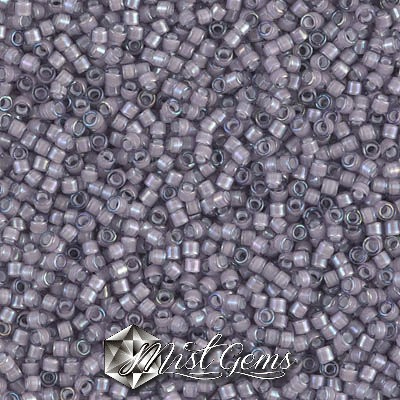 Delica 11/0 DB 1789  White Lined Amethyst AB
