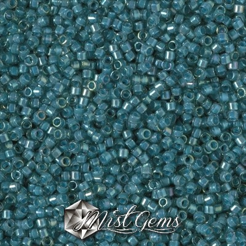 Delica 11/0 DB 2384 Fancy Lined Teal Dark Blue