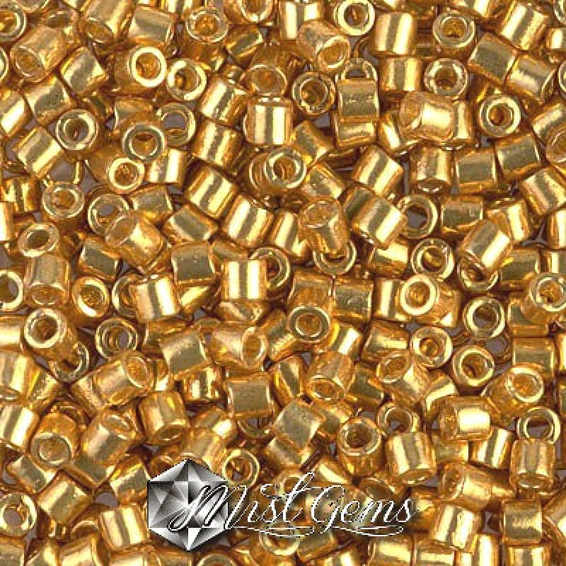 Delica 8/0 DBL 1832 Duracoat Galvanized Gold