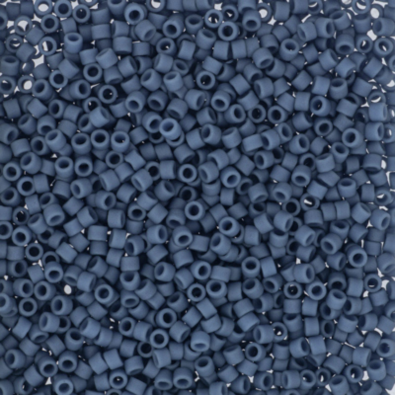 Delica 11/0 DB 2408 Matte Opaque Steel Blue