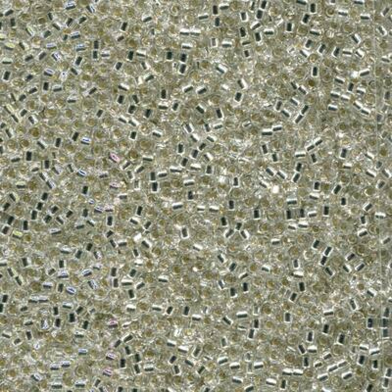 Delica 11/0 DB 0041 (DB41) Silver Lined Crystal