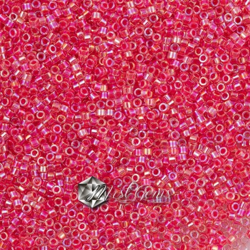 Delica 11/0 DB 0075 (DB75) Lined Dark Rose AB