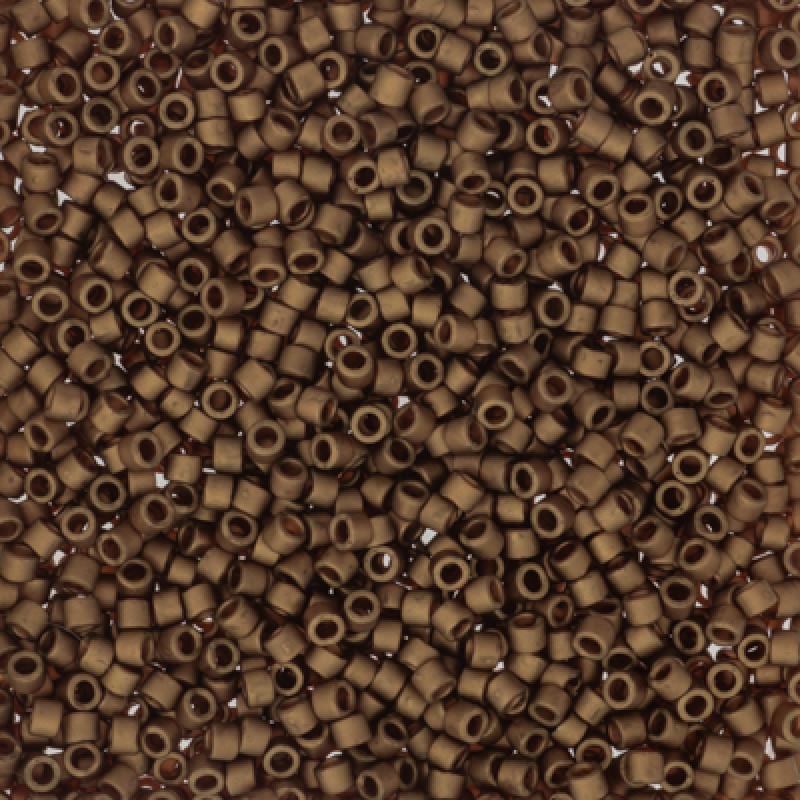 Delica 11/0 DB 0322L Matte Metallic Light Bronze