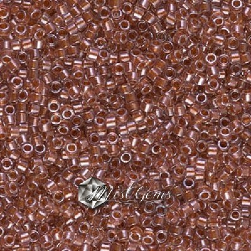 Delica 11/0 DB 0915 Sparkling Ginger Lined Crystal