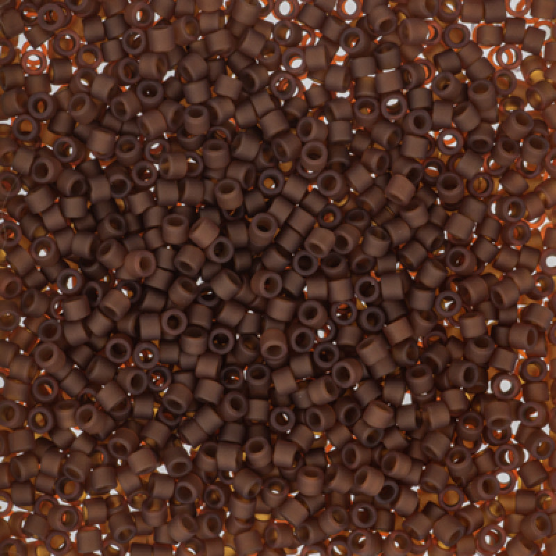 Delica 11/0 DB 2403  Matte Transparent Rootbeer