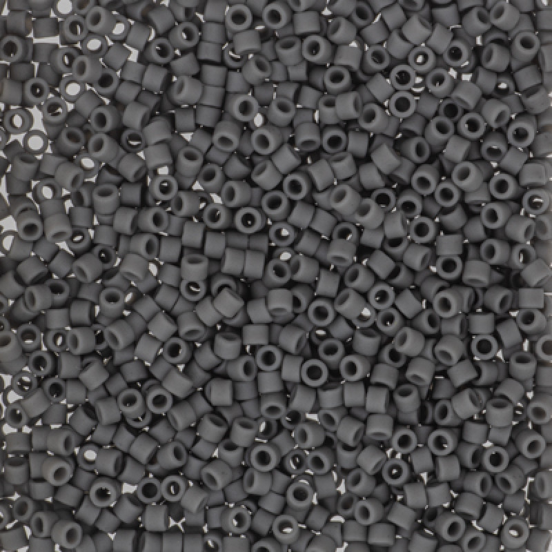 Delica 11/0 DB 2409 Matte Opaque Charcoal