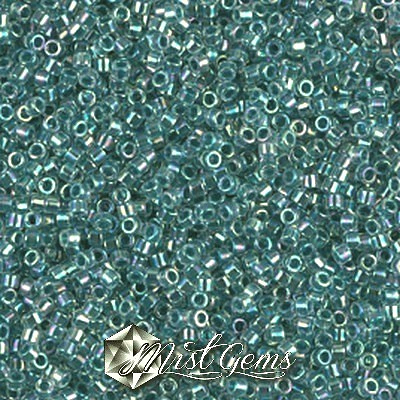 Delica 11/0 DB 0058 (DB58) Marine Blue Lined Crystal AB