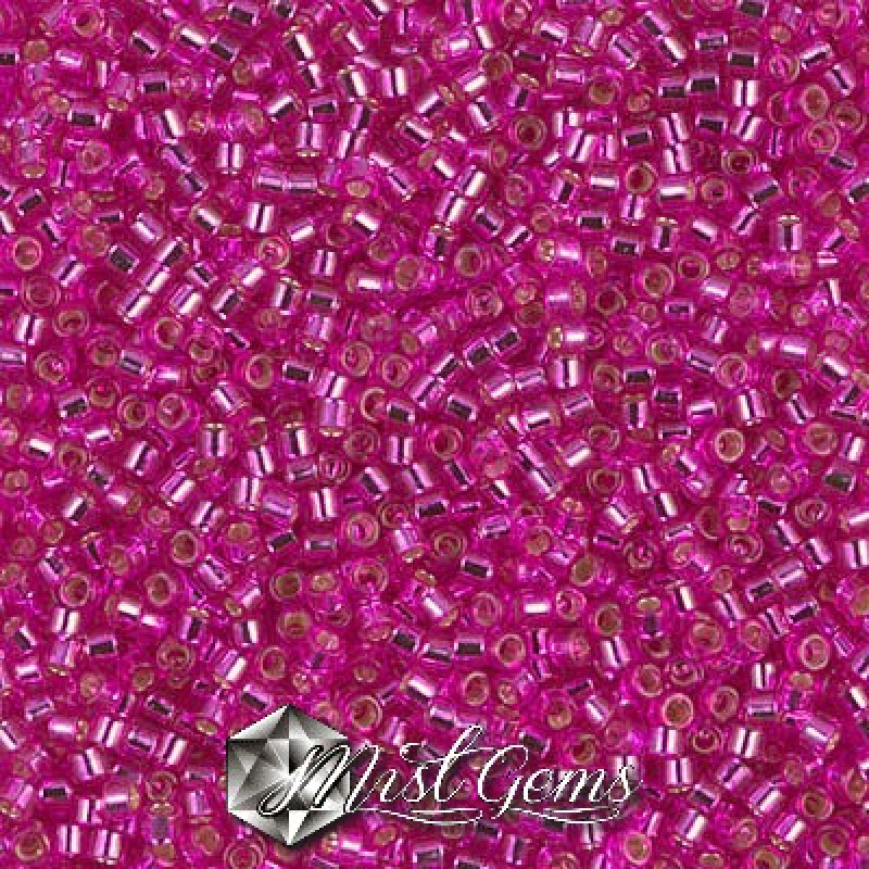 Delica 11/0 DB 1340 Silver Lined Bright Fuchsia Dyed