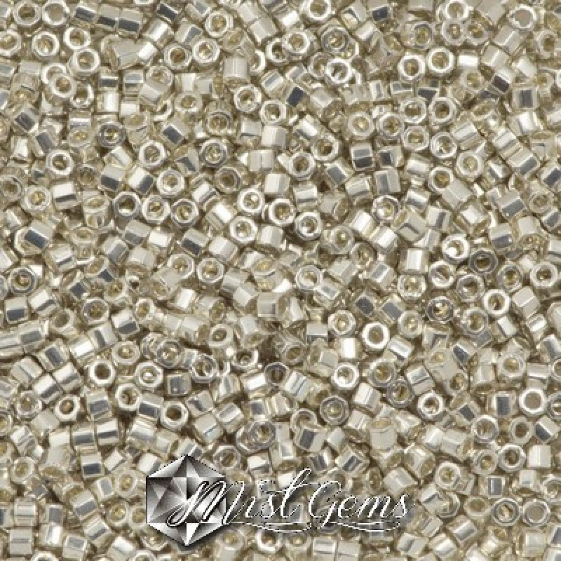 Delica Hex Cut 11/0 DBC 0035 Galvanized Silver.
