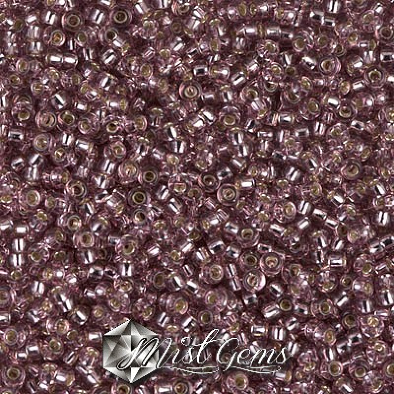 Miyuki Round Rocailles 11/0 RR-0012  Silver Lined Amethyst