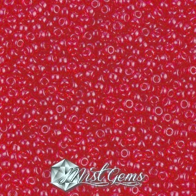 Miyuki Round Rocailles 11/0 RR-0166 Transparent Red