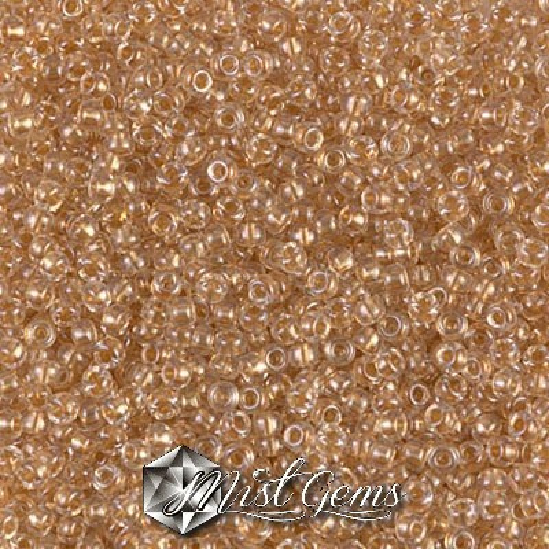 Miyuki Round Rocailles 11/0 RR-0234 Sparkling Metallic Gold Lined Crystal