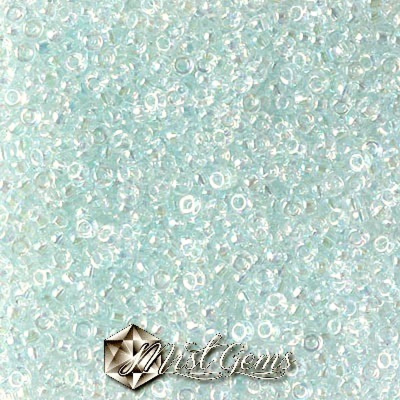 Miyuki Round Rocailles 11/0 RR-0269L Inside Color Lined Ice Blue AB 