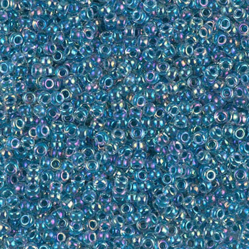 Miyuki Round Rocailles 11/0 RR-0279 Marine Blue Lined Crystal AB