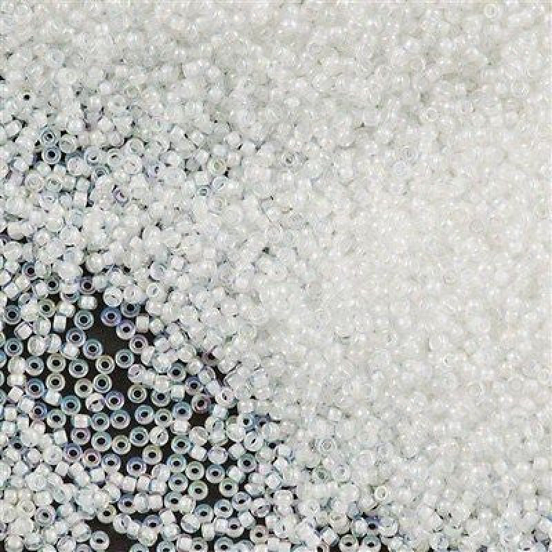 Miyuki Round Rocailles 11/0 RR-0284 White Lined AB Crystal 