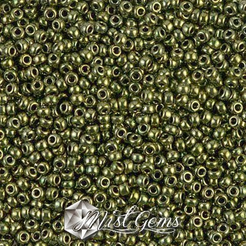 Miyuki Round Rocailles 11/0 RR-0459 Metallic Olive