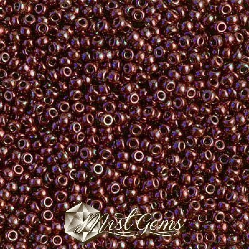 Miyuki Round Rocailles 11/0 RR-0460 Metallic Dark Raspberry