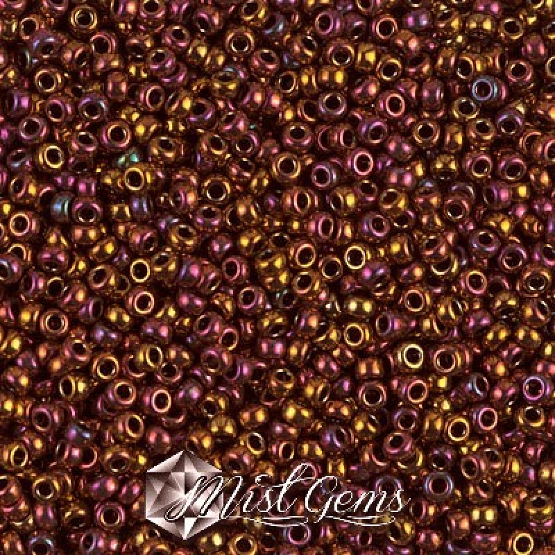 Miyuki Round Rocailles 11/0 RR-0462 Metallic Gold Iris