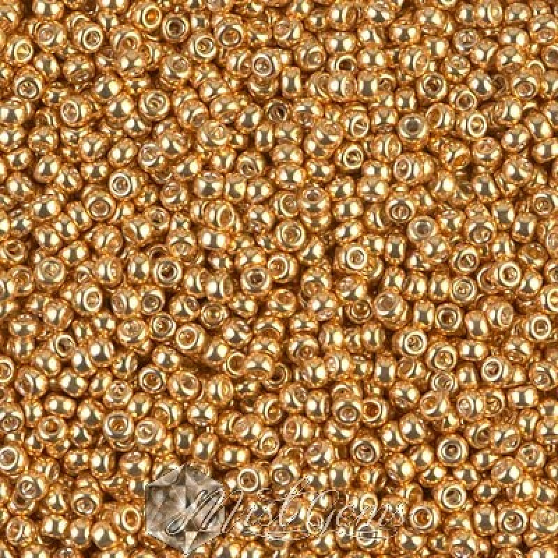 Miyuki Round Rocailles 11/0 RR-1052 Galvanized Gold