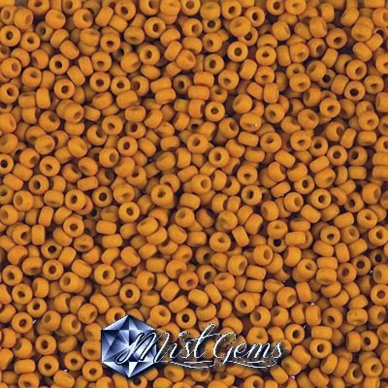 Miyuki Round Rocailles 11/0 RR-1233 Matte Opaque Mustard