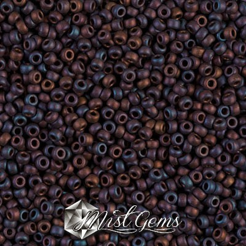 Miyuki Round Rocailles 11/0 RR-2005 Matted Metallic Copper