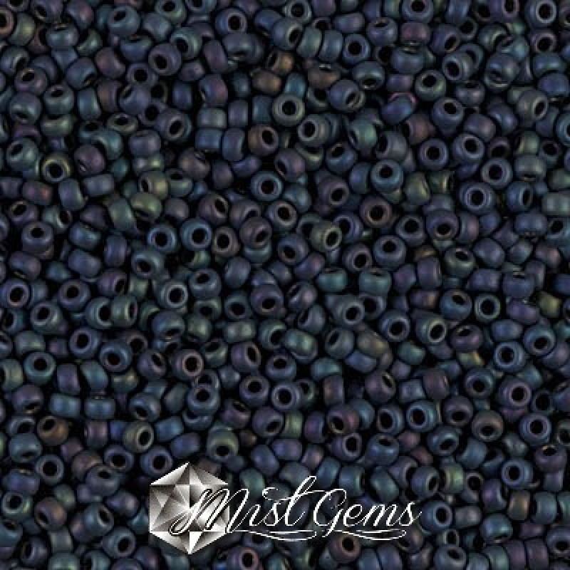 Miyuki Round Rocailles 11/0 RR-2014 Matte Metallic Blue Iris