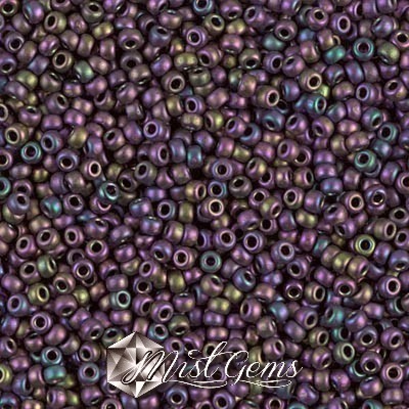 Miyuki Round Rocailles 11/0 RR-2019 Matte Metallic Eggplant