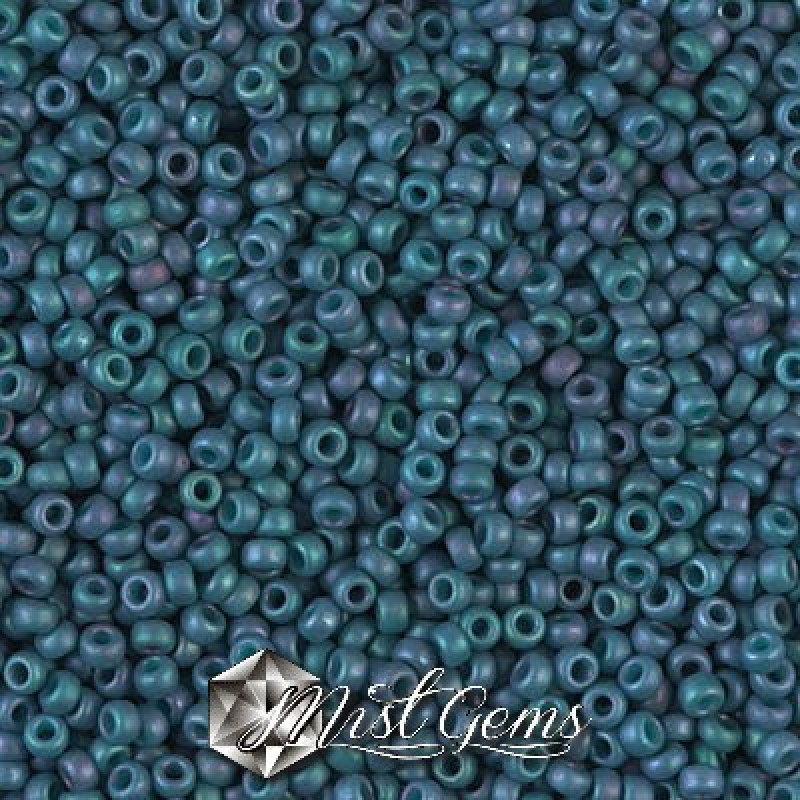 Miyuki Round Rocailles 11/0 RR-2030 Matte Metallic Steel Blue Luster