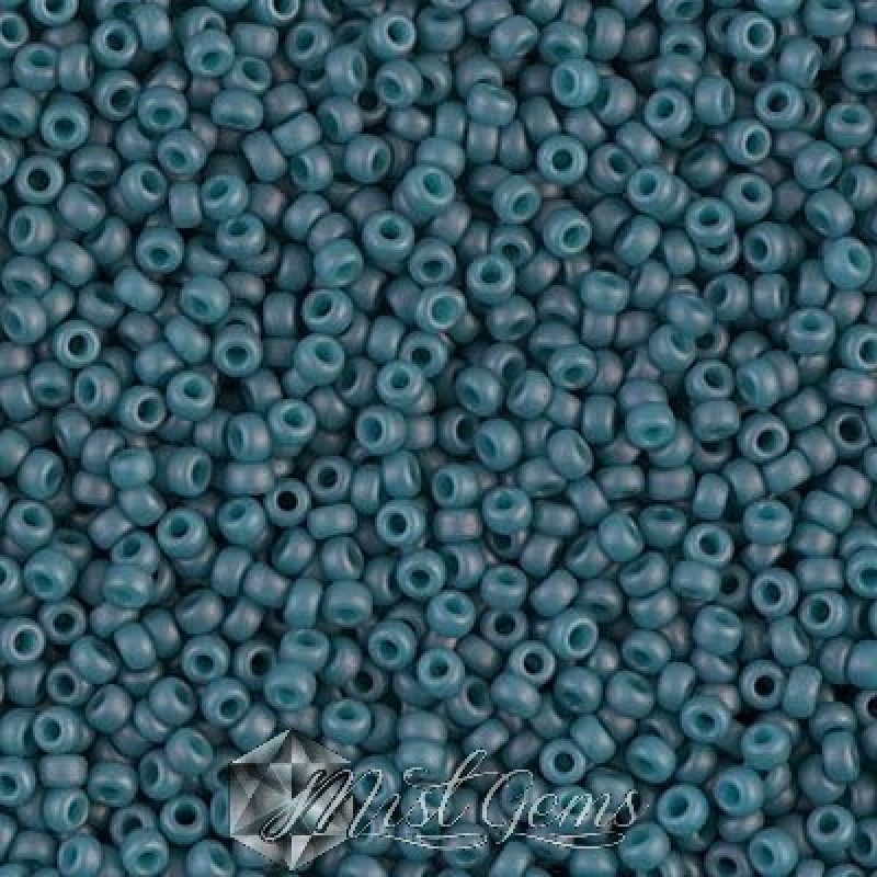 Miyuki Round Rocailles 11/0 RR-2038  Opaque Matte Luster Light Denim
