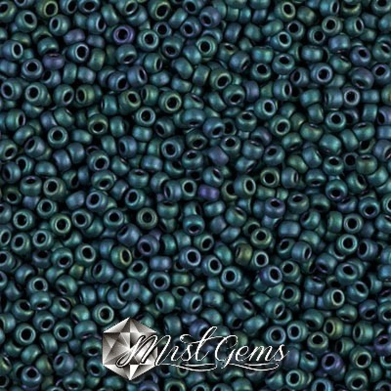 Miyuki Round Rocailles 11/0 RR-2064 Matte Metallic Blue-Green