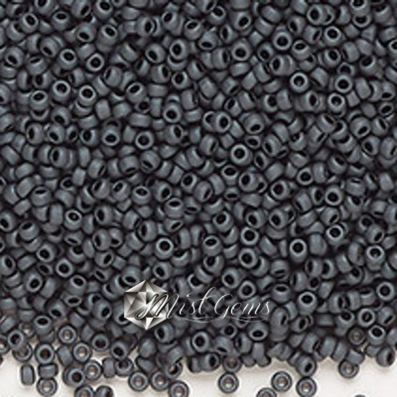 Miyuki Round Rocailles 11/0 RR-2065  Matted Metallic Slate