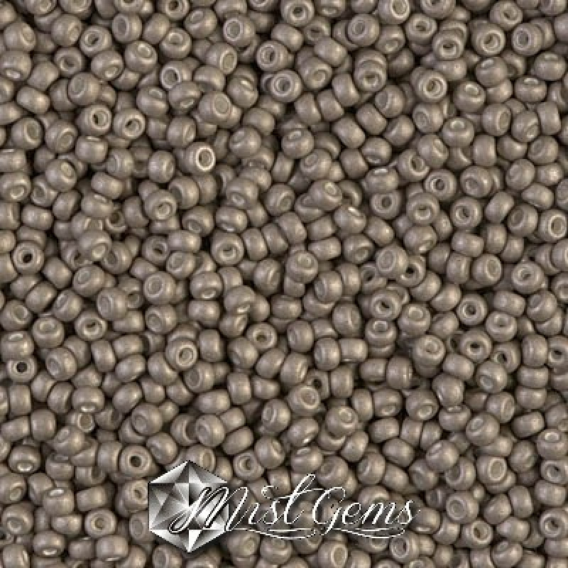 Miyuki Round Rocailles 11/0 RR-2091 Matted Metallic Tarnished Silver