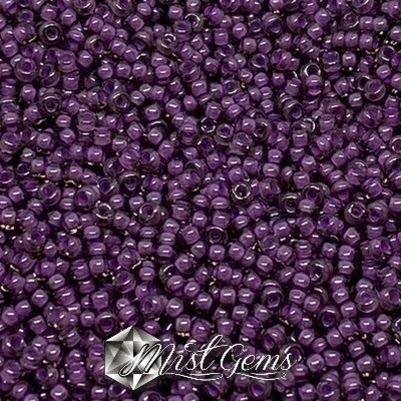Miyuki Round Rocailles 11/0 RR-2264  Fancy Lined Lavender