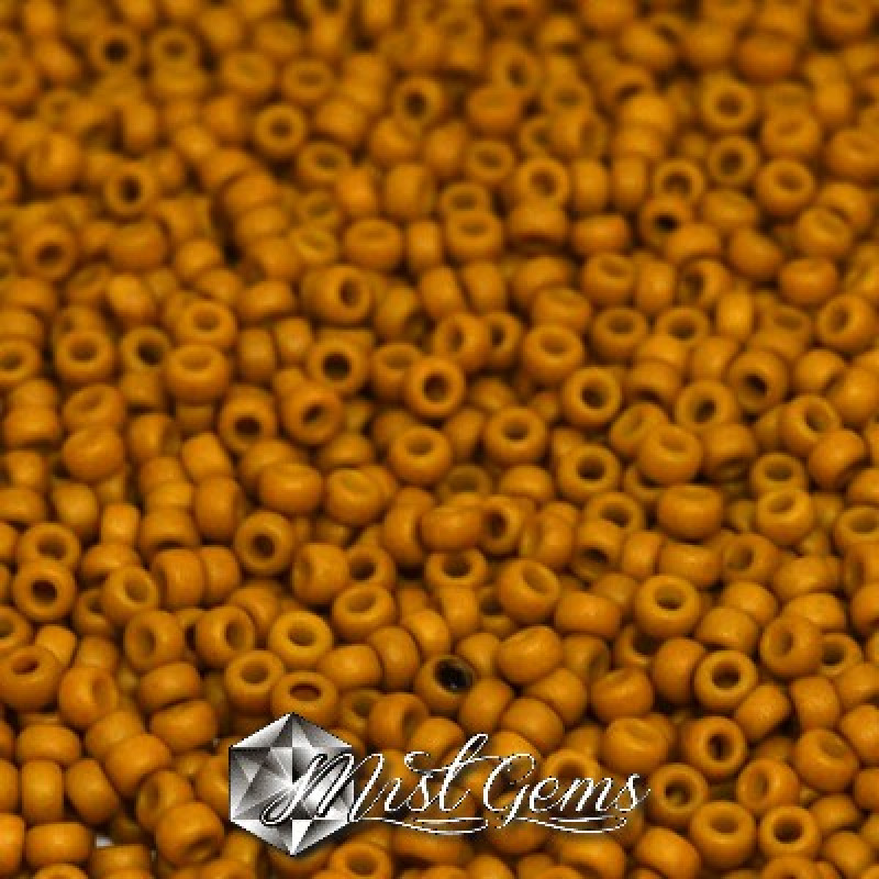 Miyuki Round Rocailles 11/0 RR-2312 Opaque Matte Mustard