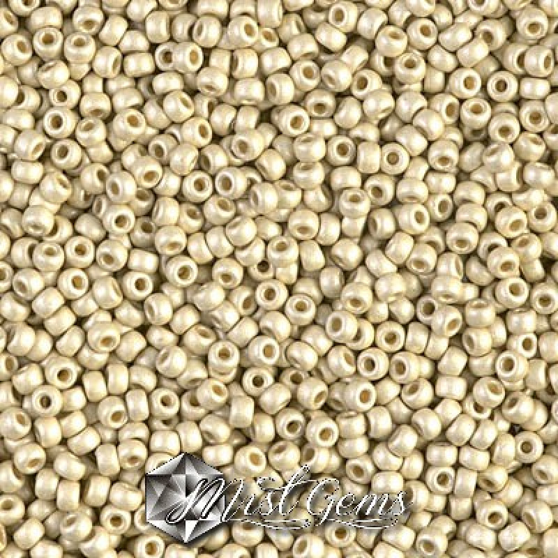 Miyuki Round Rocailles 11/0 RR-4201F  Duracoat Galvanized Matte Silver