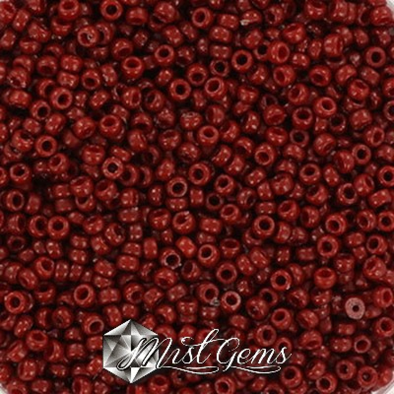 Miyuki Round Rocailles 11/0 RR-4470 Duracoat Opaque Dyed Maroon 