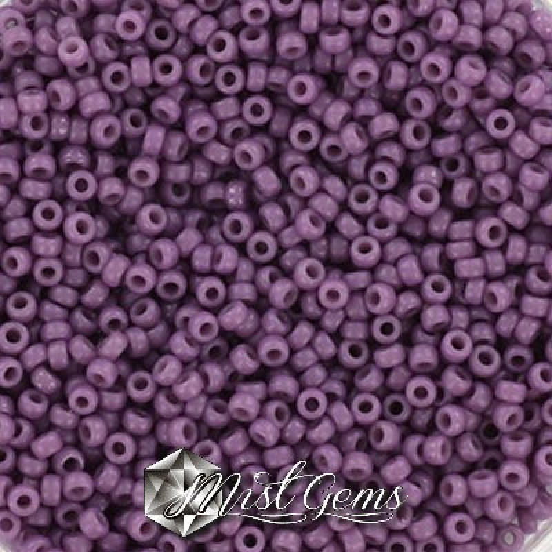 Miyuki Round Rocailles 11/0 RR-4489 Duracoat Opaque Dark Orchid