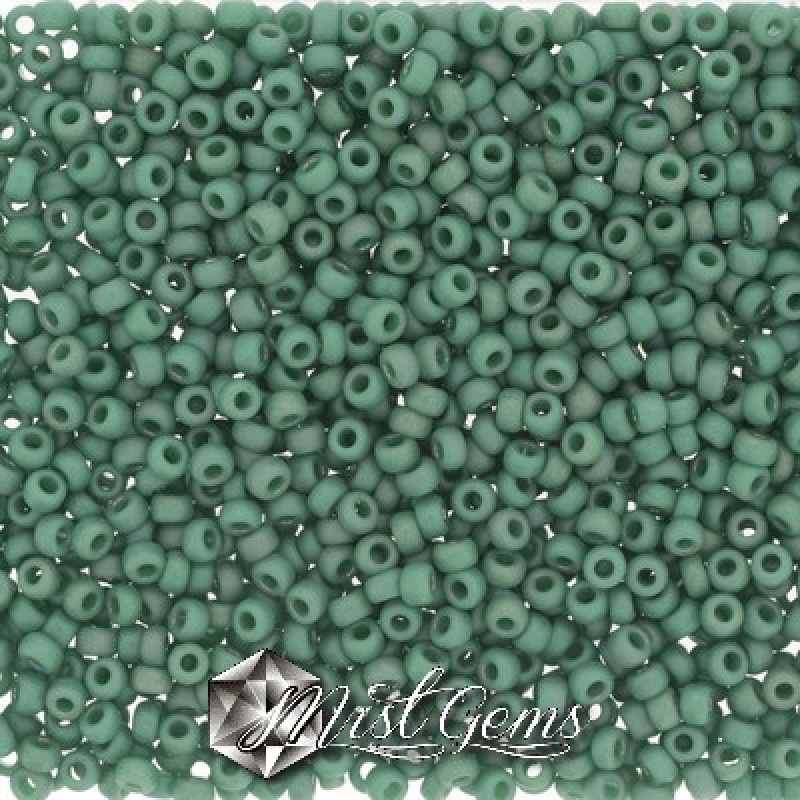 Miyuki Round Rocailles 11/0 RR-4702 Glazed Frosted Rainbow Peacock