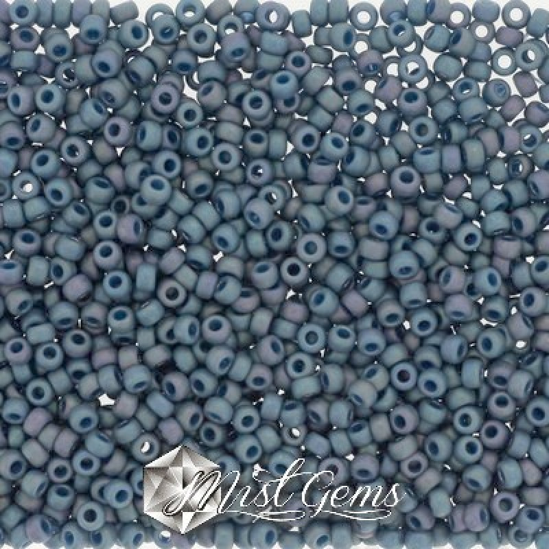 Miyuki Round Rocailles 11/0 RR-4703 Opaque Glazed Frosted Rainbow Bayberry