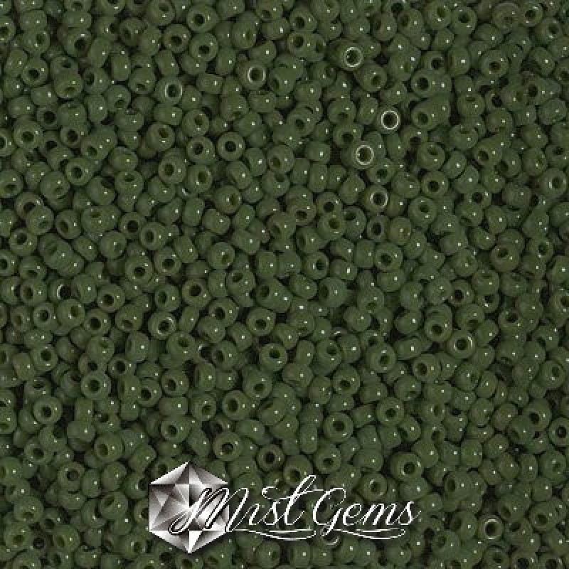 Miyuki Round Rocailles 11/0 RR-0501 Opaque Avocado