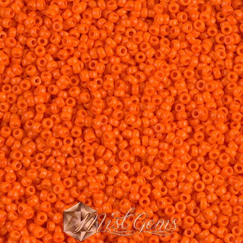 Miyuki Round Rocailles 406-15/0 RR 0406 Opaque Orange