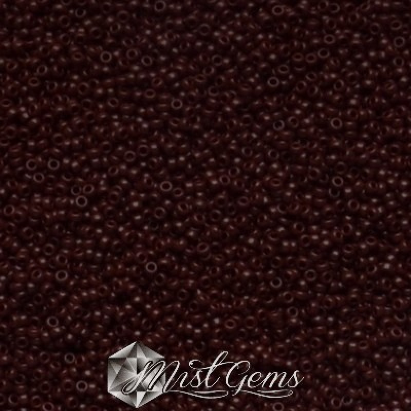 Miyuki Round Rocailles 409-15/0 RR 0409 Opaque Chocolate
