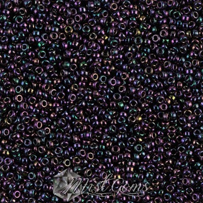 Miyuki Round Rocailles 454-15/0 RR 0454 Purple Metallic Iris