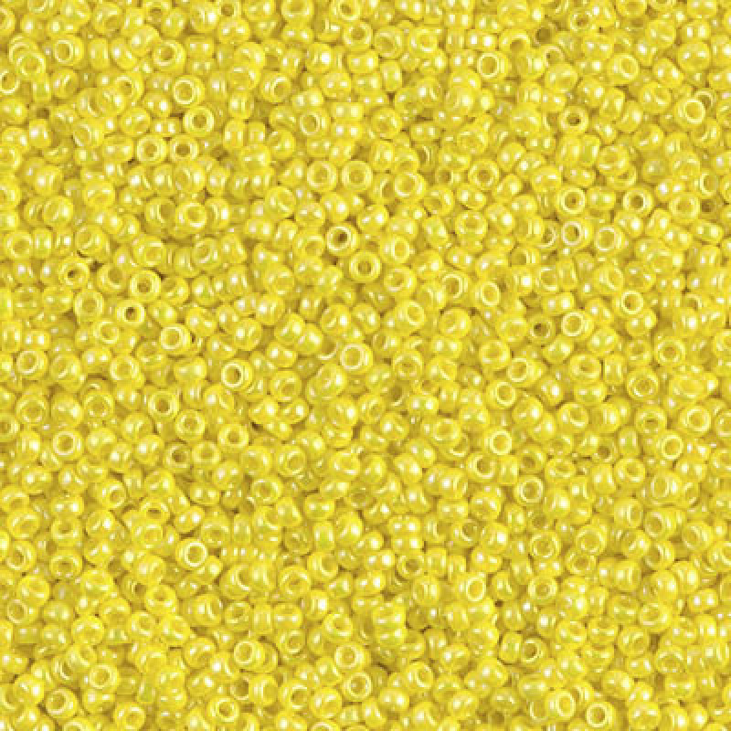 Miyuki Round Rocailles 472-15/0 RR 0472 Opaque Yellow AB