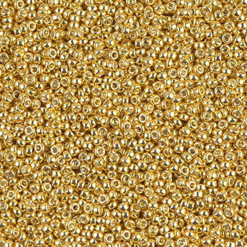 Miyuki Round Rocailles 1052-15/0 RR 1052  Galvanized Gold